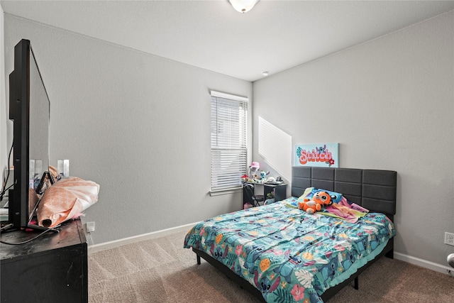 bedroom featuring carpet flooring