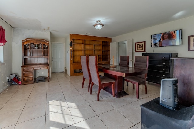 view of tiled dining space