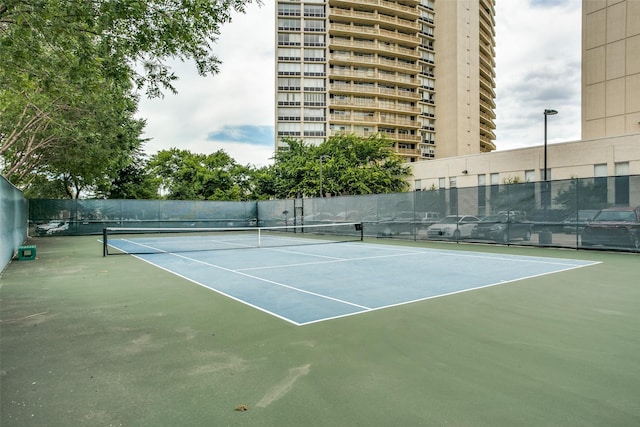 view of tennis court