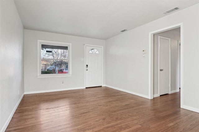 foyer featuring dark hardwood / wood-style flooring