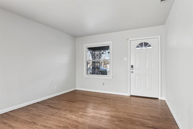 entryway featuring wood-type flooring