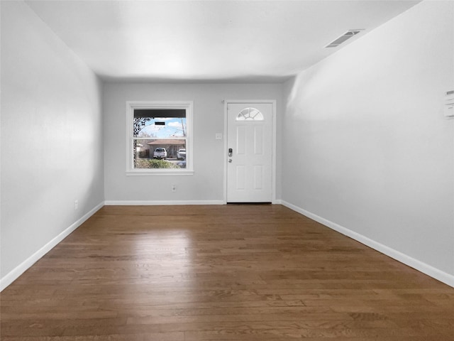 foyer featuring dark hardwood / wood-style flooring