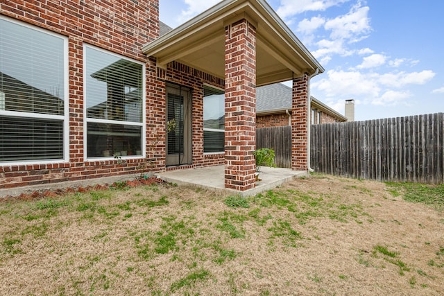 exterior space with a patio area