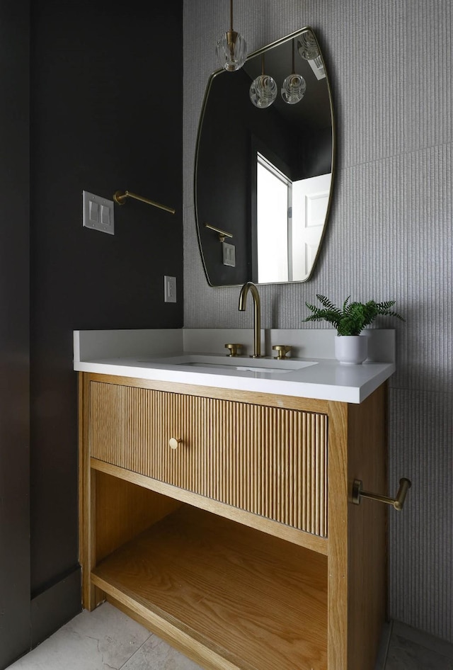 bathroom with vanity