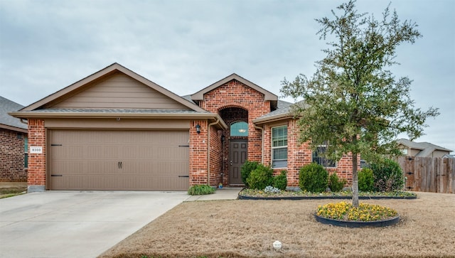 ranch-style house with a garage