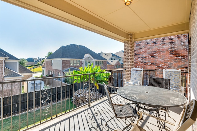 view of balcony