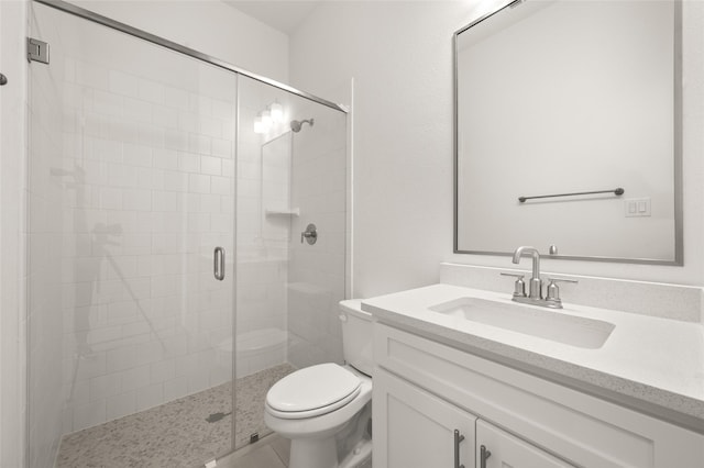 2301 Hawk Meadow Ct, Mansfield, TX 76063 - bathroom featuring vanity and a shower stall