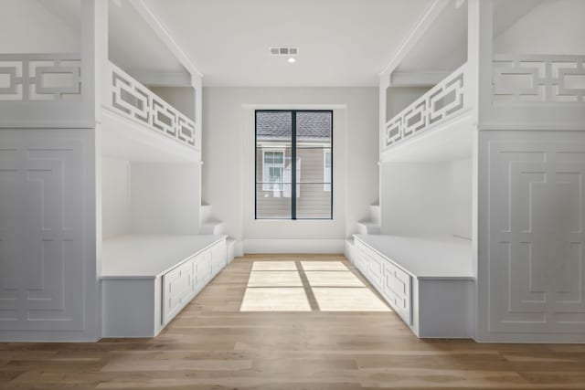 mudroom featuring light hardwood / wood-style floors