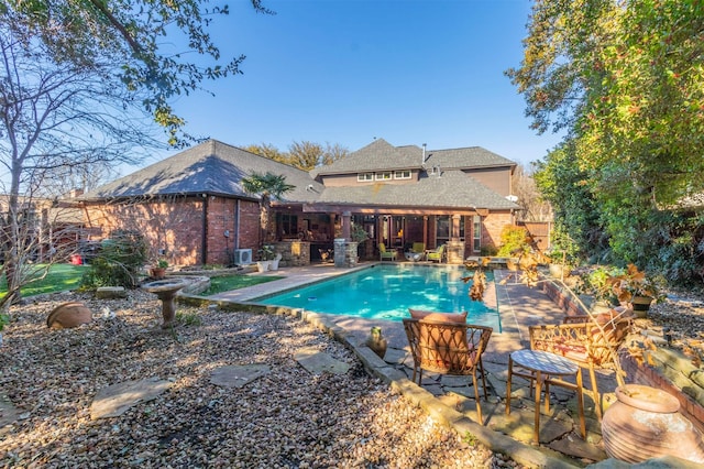 view of pool with a patio area