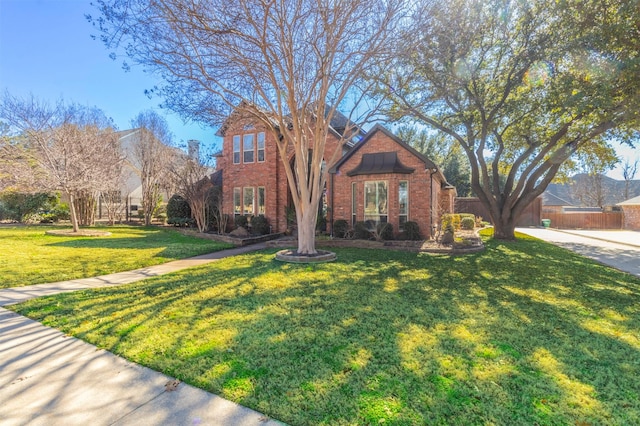 view of front of house with a front yard