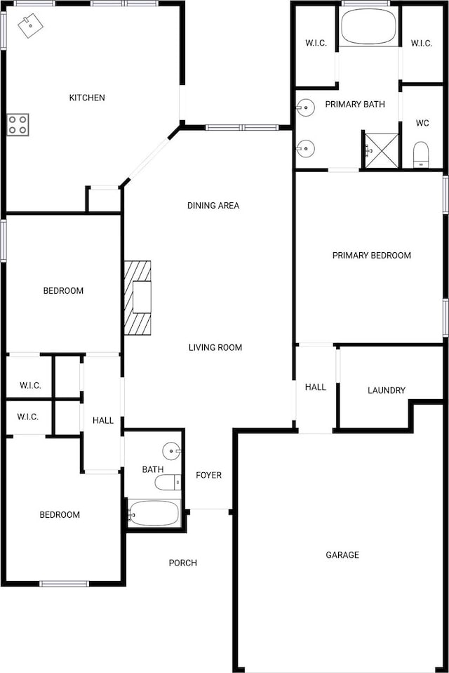 837 Rio Bravo Dr, Fort Worth, TX 76052 - floor plan
