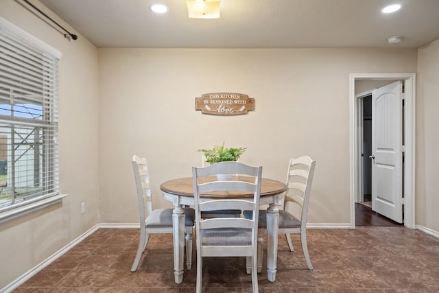 view of dining space