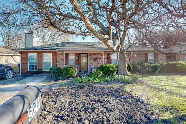 view of ranch-style home