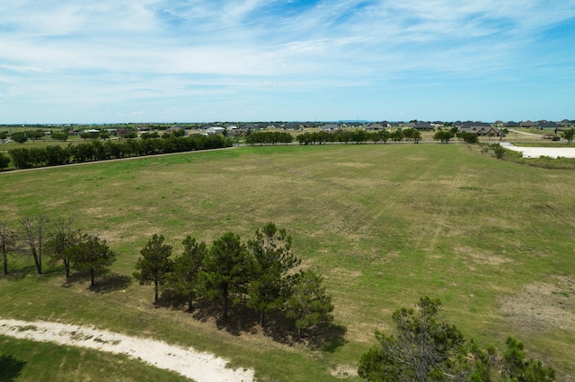 bird's eye view featuring a rural view