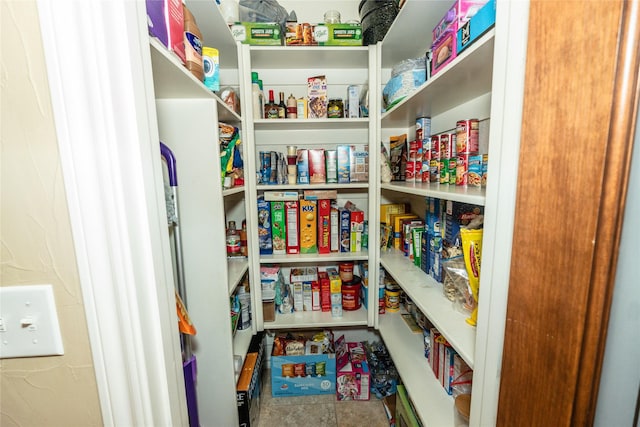 view of pantry