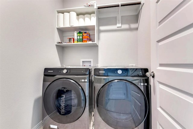 11416 Silver Queen Dr, Aubrey, TX 76227 - clothes washing area with washer and dryer