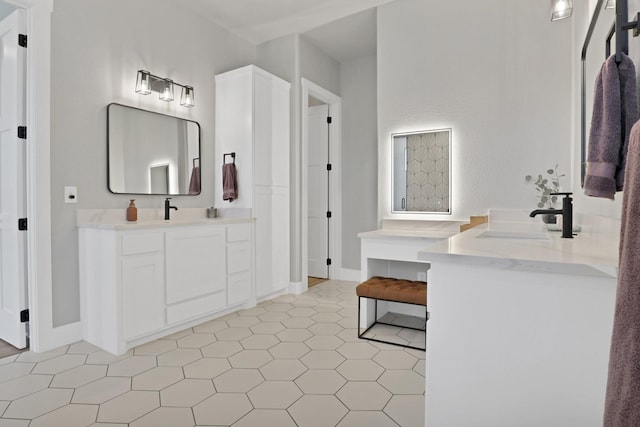 bathroom with vanity