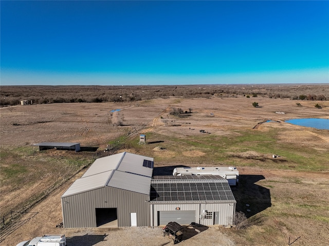 bird's eye view with a rural view