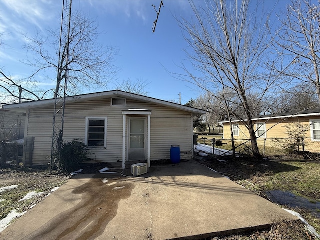 view of back of property