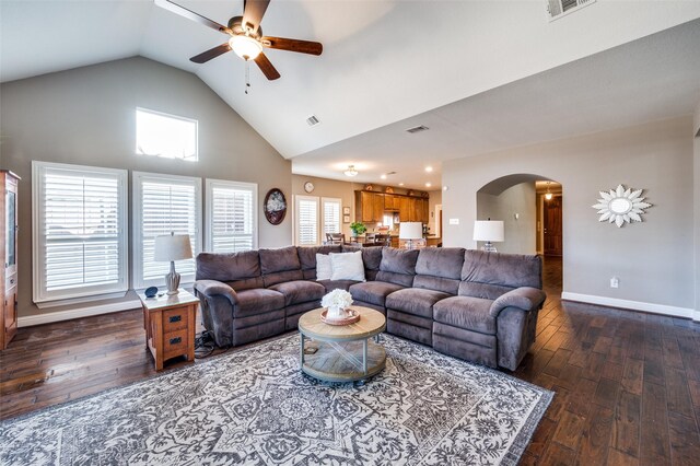 dining room with vaulted ceiling and light tile patterned floors