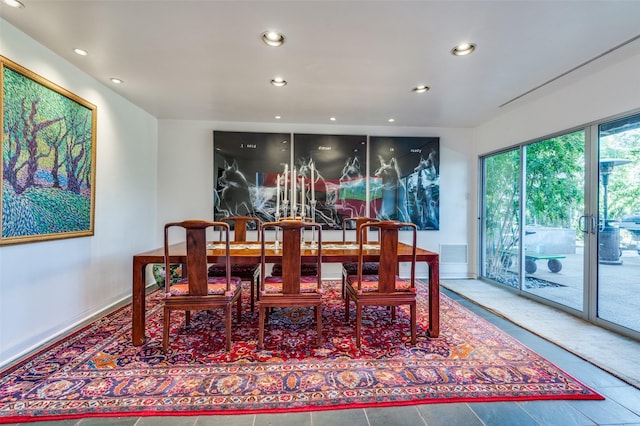 view of dining room