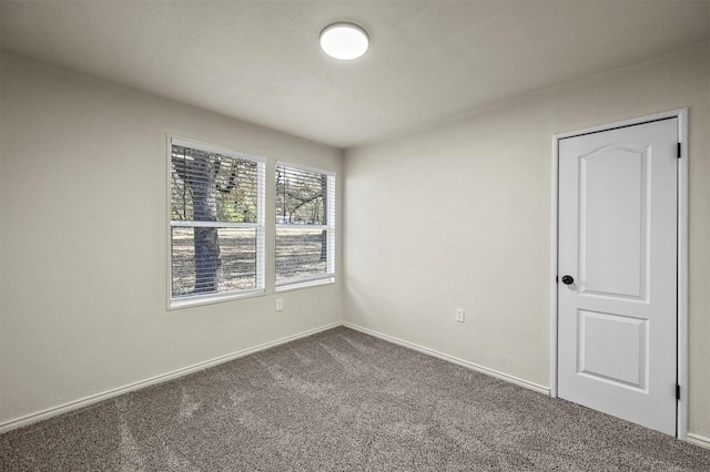 view of carpeted empty room