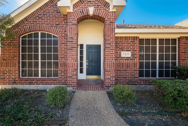 view of exterior entry