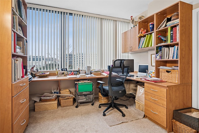 view of office area