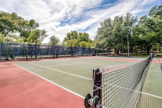 view of sport court