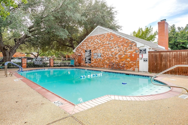 view of pool