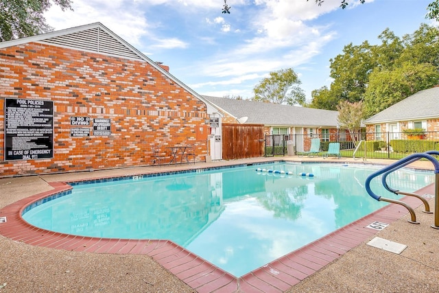 view of pool