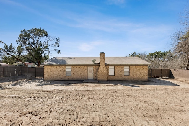 view of back of property