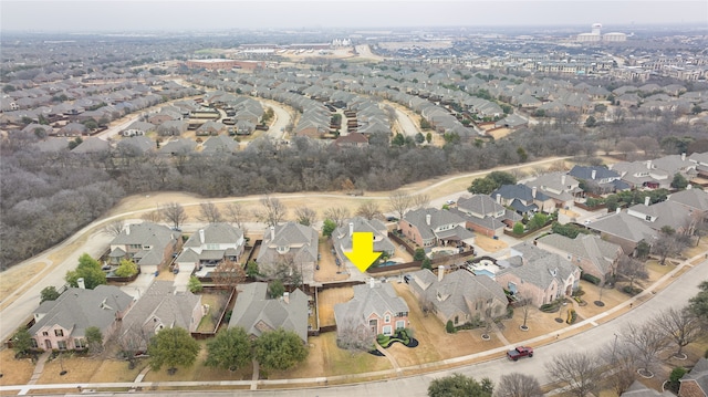 aerial view featuring a residential view