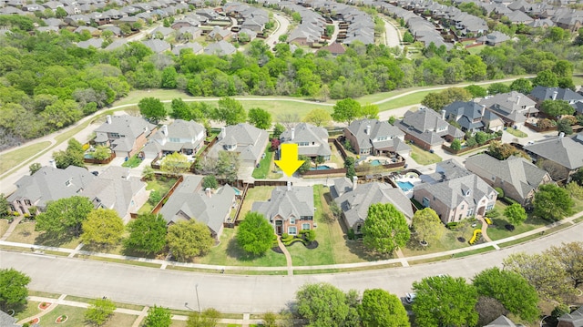 aerial perspective of suburban area