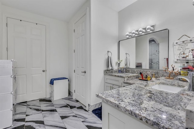 bathroom featuring vanity