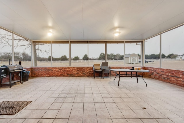 view of sunroom / solarium