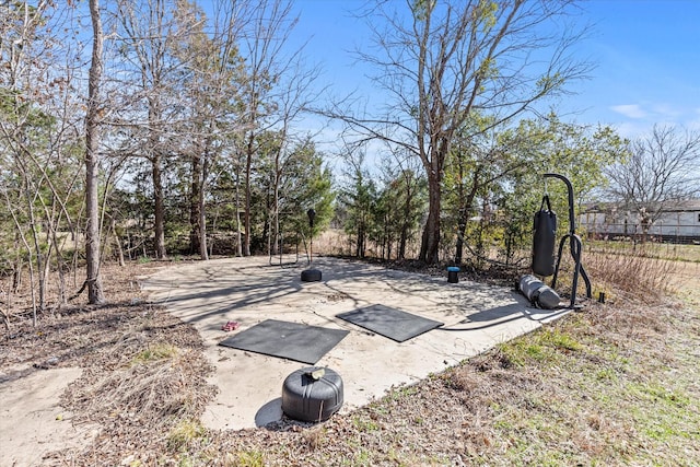 view of yard with a patio