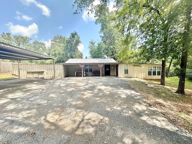 view of rear view of property