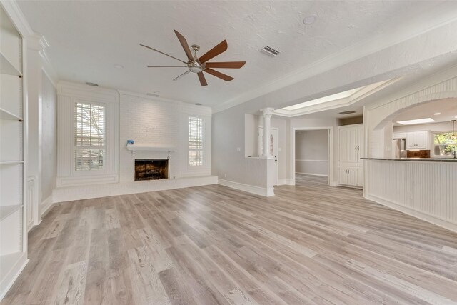 interior space featuring a skylight