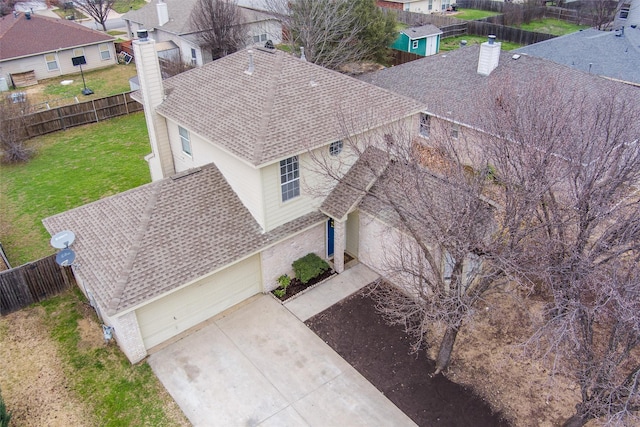 birds eye view of property