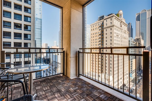 view of balcony