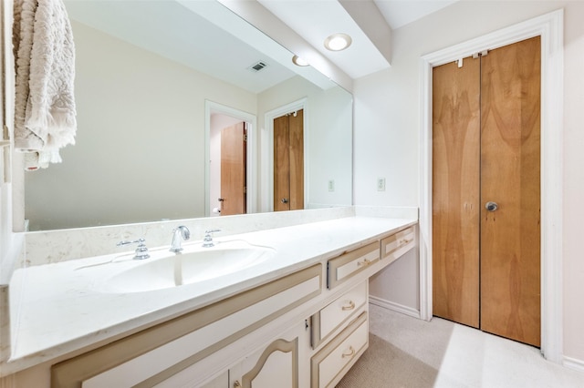 bathroom featuring vanity