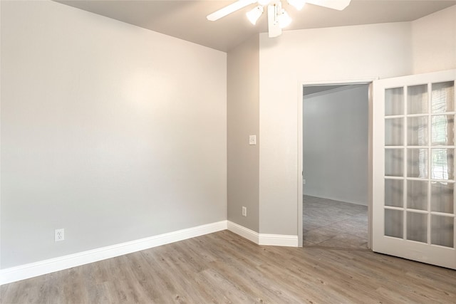 4201 Broken Bend Blvd, Fort Worth, TX 76244 - spare room with a ceiling fan and wood finished floors