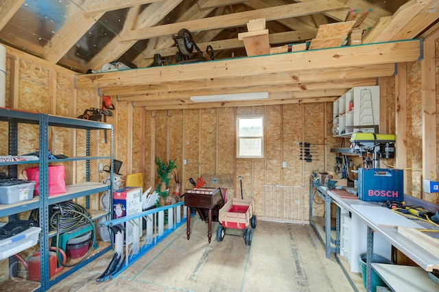 view of storage room