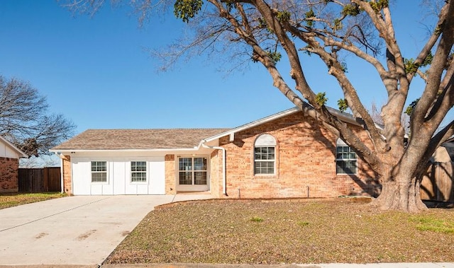 view of ranch-style home