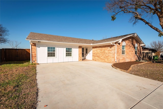 view of ranch-style house