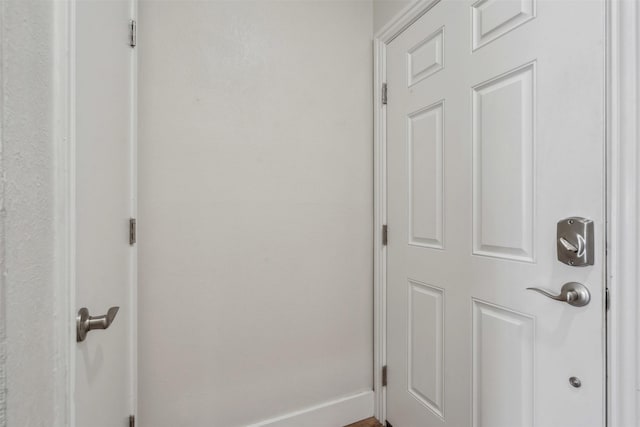 interior space with baseboards