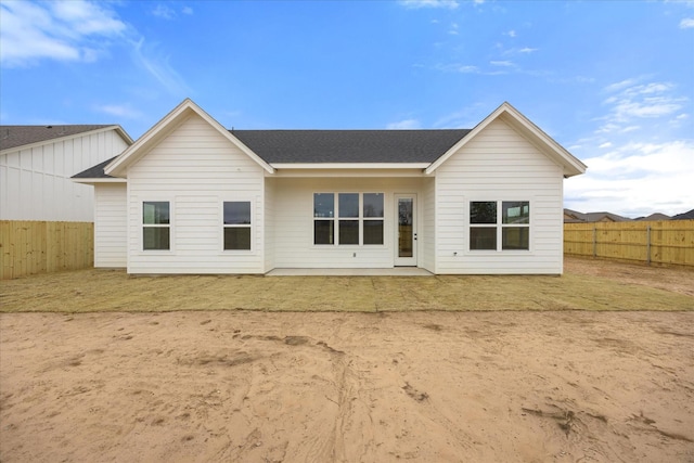 view of back of property