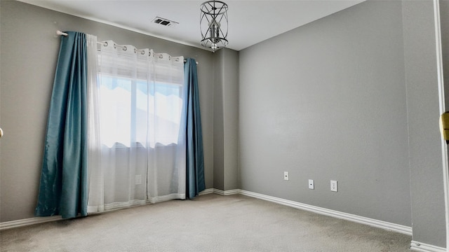 view of carpeted empty room