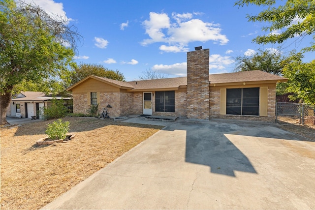 view of ranch-style house